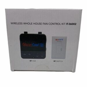 Wireless Whole House Fan Control Kit - Black